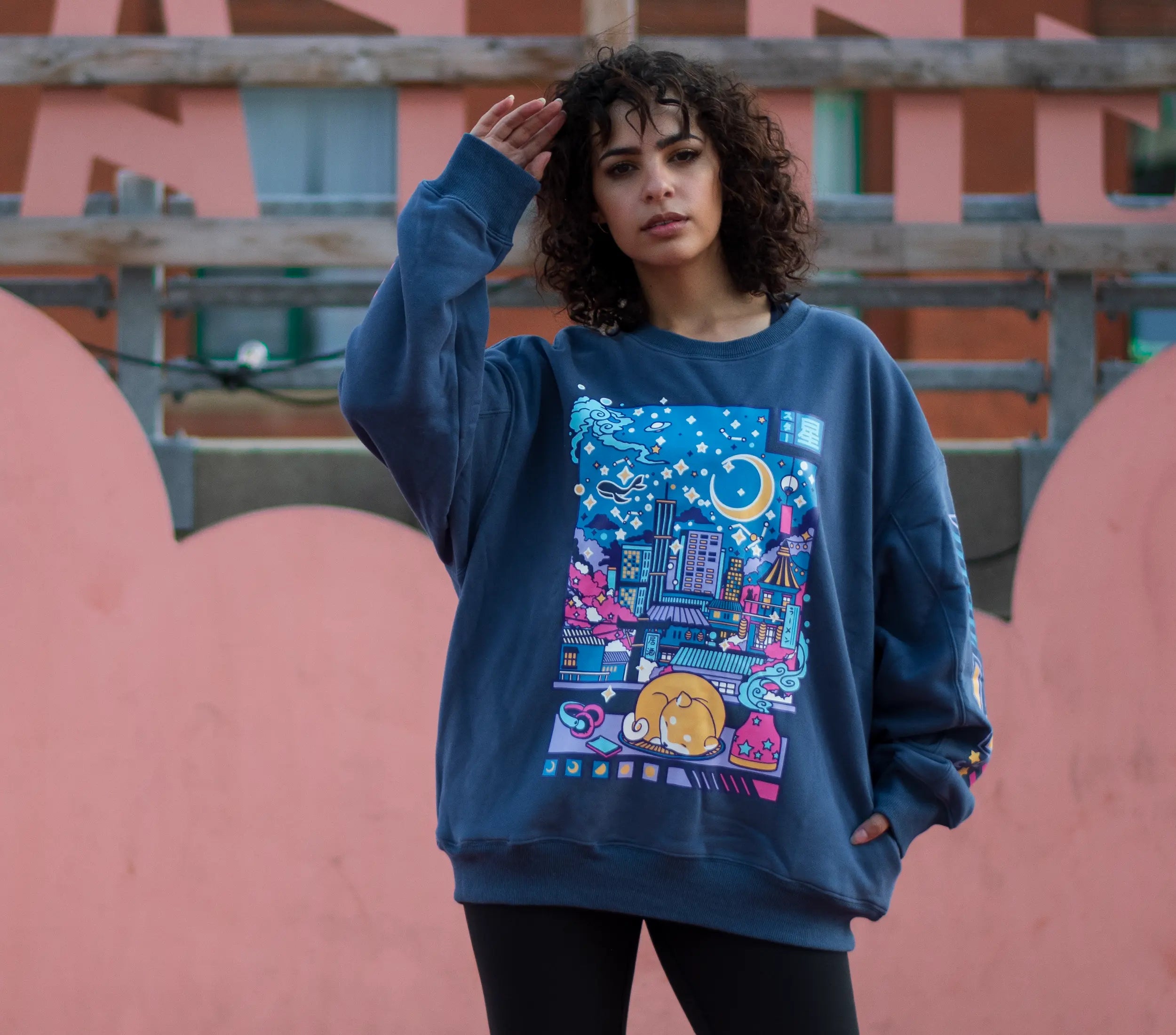 Starry Night City Sweatshirt