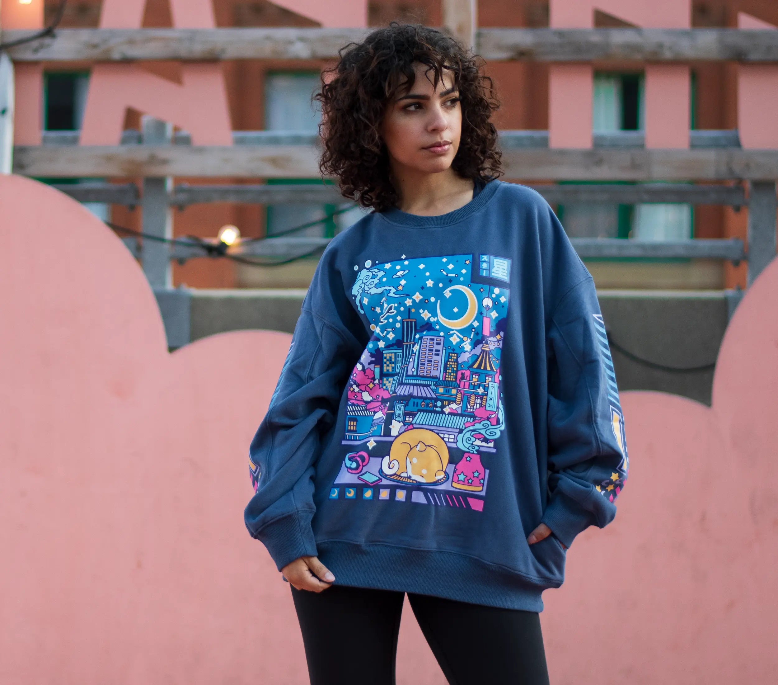 Starry Night City Sweatshirt