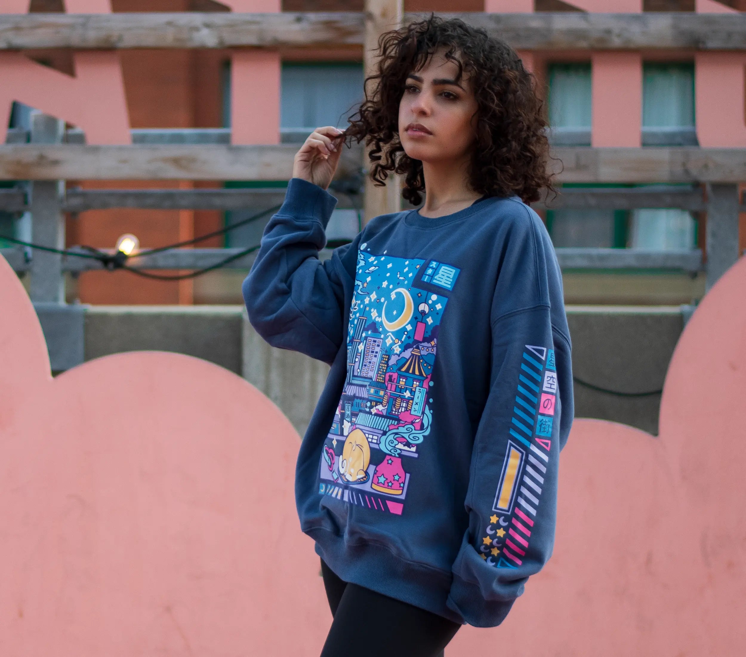 Starry Night City Sweatshirt